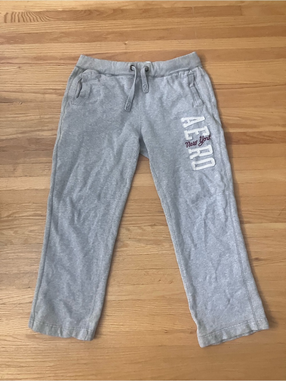 Aeropostale Gray Sweatpants - Grey Drawstring Bottoms